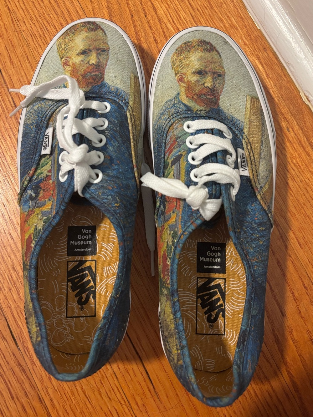 Vincent Van Gogh Self-Portrait Vans Size 9 Women/Size 7.5 Men’s NWOT